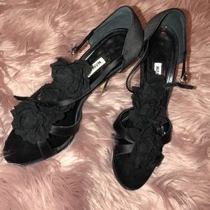 Monolo Blahnik Flowered Heels